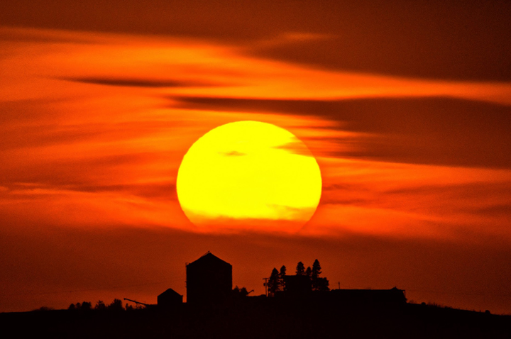 sunset iowa usa